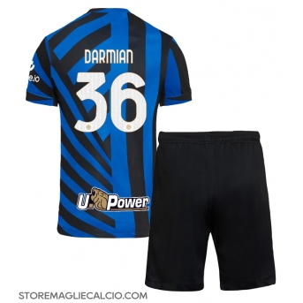 Inter Milan Matteo Darmian #36 Maglia Gara Casa Repliche 2024-25 Bambino Maniche Corte
